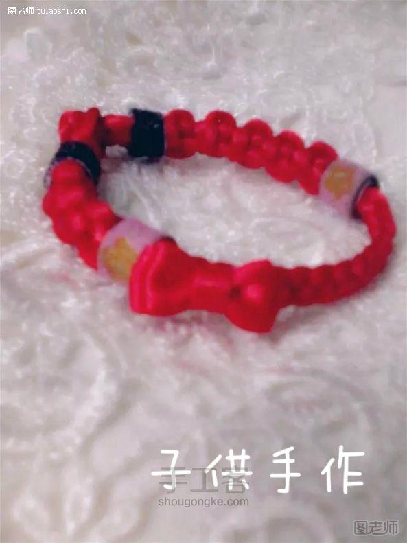 【图文】手工编织图解教程 千里姻缘和风少女红绳制作教程(子供原创）