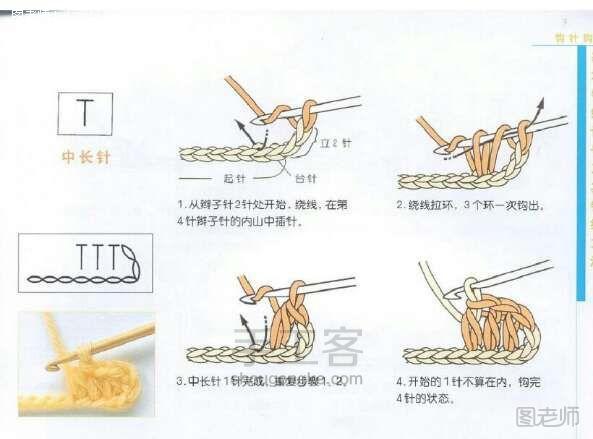 编织diy教程 钩针宝宝鞋钩编教程