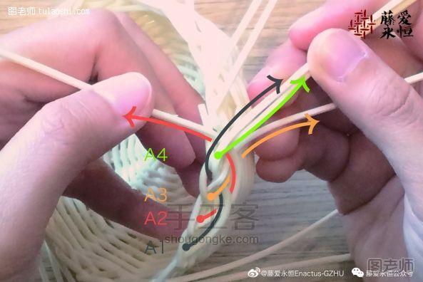 手工编织图片教程【图文】萌萌南海藤编 迷你篮子制作教程 第二期