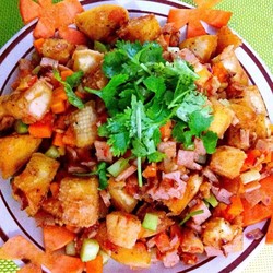 【图】炒黄金馒头丁|炒黄金馒头丁怎样做才好