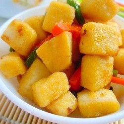 【图】炒黄金馒头丁|炒黄金馒头丁怎样做才好