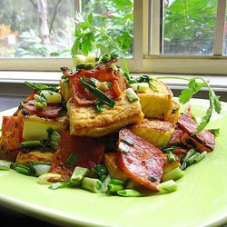 【图】培根香煎豆腐|培根香煎豆腐怎样做才好