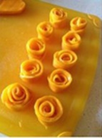 【图】翻糖花芒果慕斯蛋糕|翻糖花芒果慕斯蛋