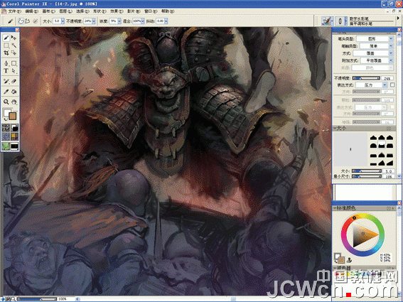 Corel Painter实例教程：绘制三国猛将张飞_中国