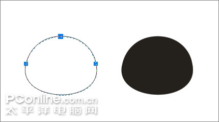 Coreldraw绘制可爱的情侣QQ企鹅