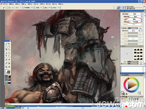 Corel Painter实例教程：绘制三国猛将张飞_中国