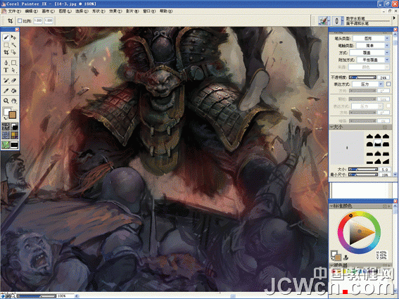 Corel Painter实例教程：绘制三国猛将张飞_中国