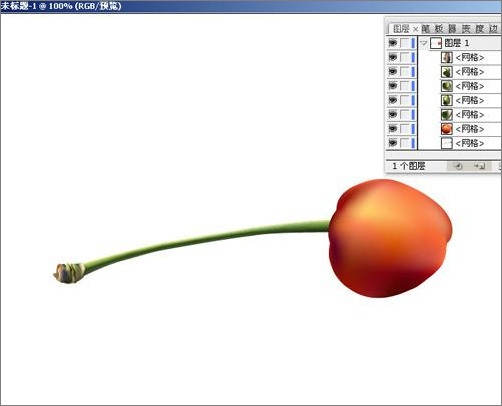 Illustrator实例教程：酸甜可口的樱桃