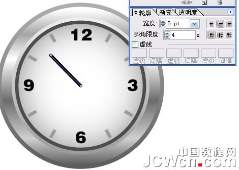 Illustrator鼠绘教程：渐变工具运用绘制金属闹钟_中国