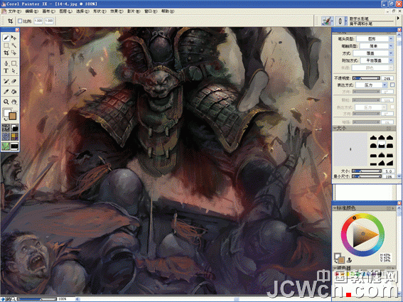 Corel Painter实例教程：绘制三国猛将张飞_中国