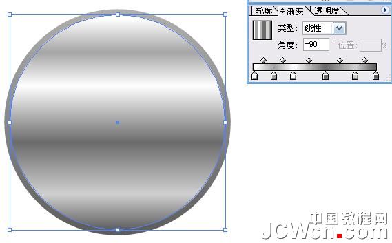 Illustrator鼠绘教程：渐变工具运用绘制金属闹钟_中国