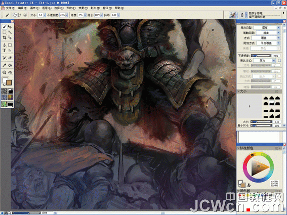 Corel Painter实例教程：绘制三国猛将张飞_中国