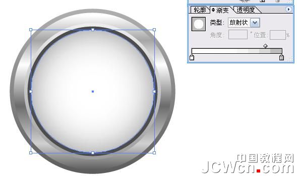 Illustrator鼠绘教程：渐变工具运用绘制金属闹钟_中国