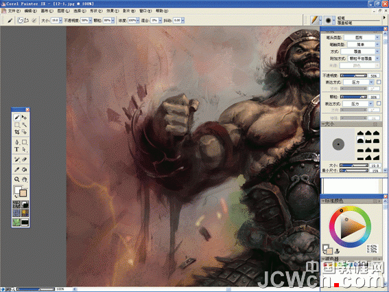 Corel Painter实例教程：绘制三国猛将张飞_中国