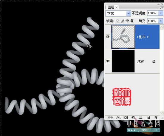 Photoshop初学者实例教程：巧借S字母制作逼真电话线_中国