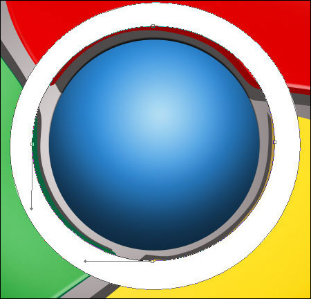 Photoshop鼠绘教程：教你绘制Google Chrome浏览器LOGO_中国