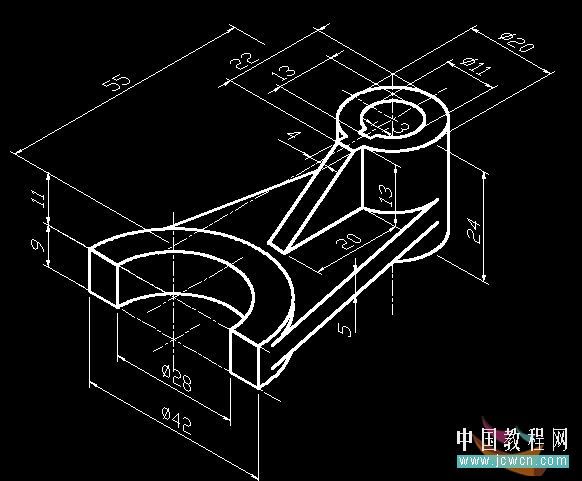 AutoCAD教程：根据二维图画三维图的方法及思路_中国