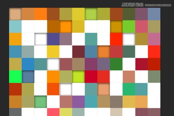 Photoshop制作五彩马赛克格子背景效果,PS教程,图老师教程网