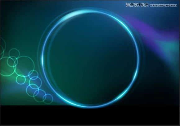 Photoshop制作圆形绚丽的光圈泡泡壁纸,PS教程,图老师教程网
