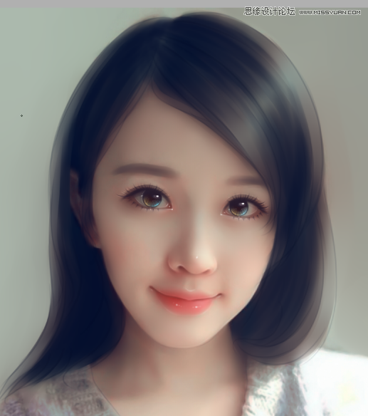 Photoshop给可爱女孩私房照转手绘效果,PS教程,图老师教程网