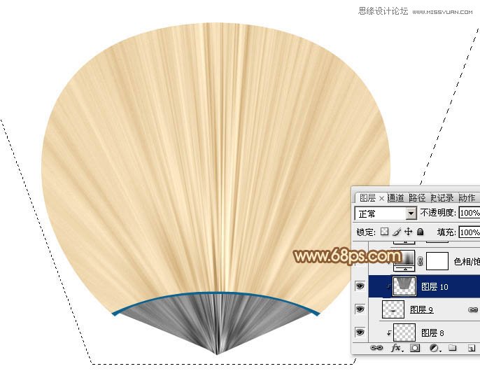 Photoshop绘制夏季逼真的棕扇效果图,PS教程,图老师教程网