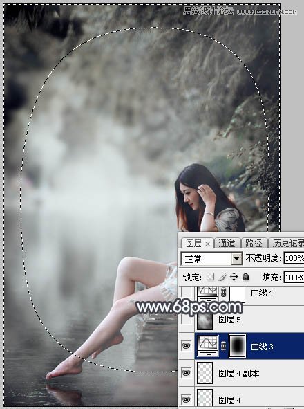 Photoshop给河边女孩添加暴风雨效果图,PS教程,图老师教程网