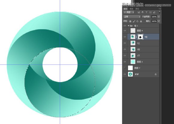 Photoshop制作立体风格的圆形旋涡图形图标,PS教程,图老师教程网