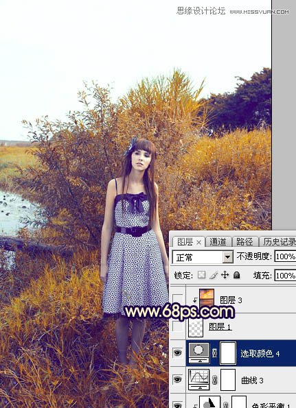 Photoshop给外景人像照片添加夕阳美景效果,PS教程,图老师教程网