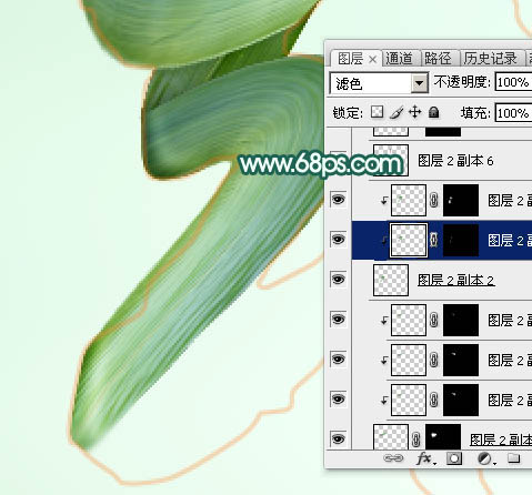 Photoshop制作端午节粽叶艺术字教程,PS教程,图老师教程网