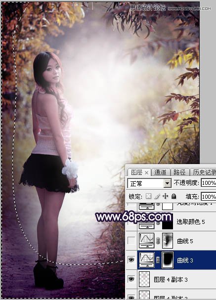 Photoshop调出外景人像暗色LOMO效果图,PS教程,图老师教程网