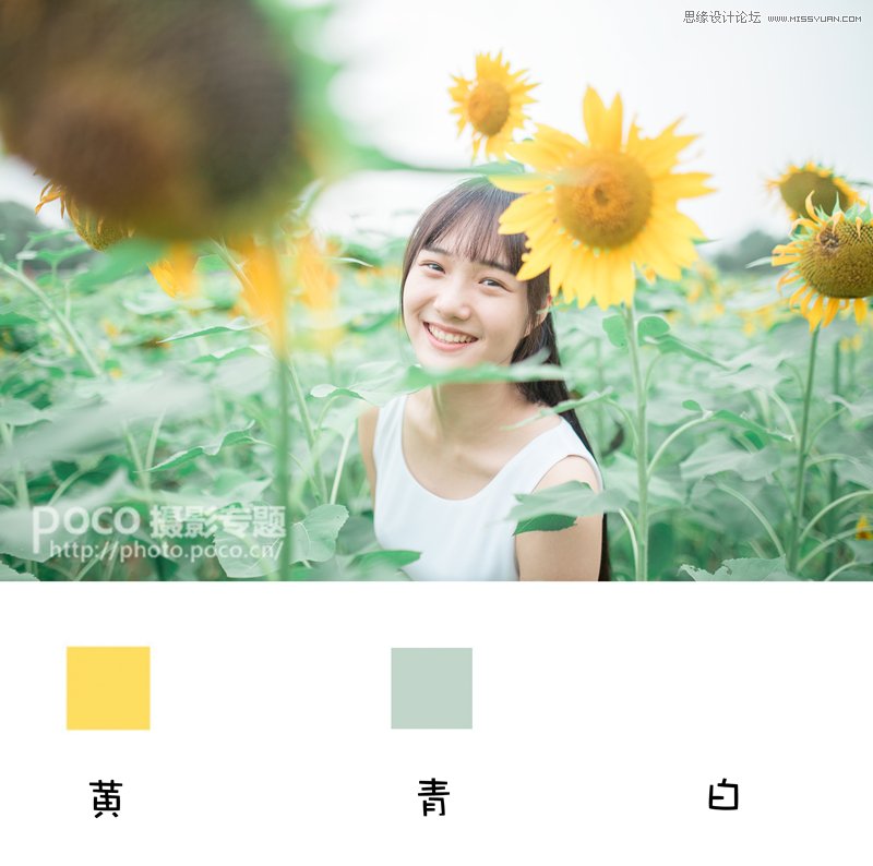 Photoshop调出向日葵中女孩日系暖色效果,PS教程,图老师教程网
