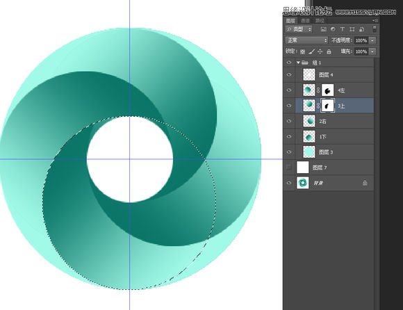 Photoshop制作立体风格的圆形旋涡图形图标,PS教程,图老师教程网