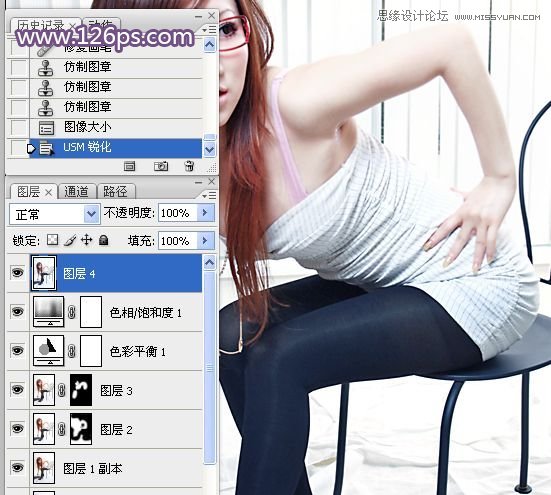 Photoshop给曝光不足的女模特照片美白处理,PS教程,图老师教程网