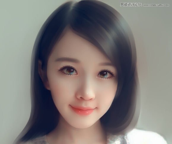 Photoshop给可爱女孩私房照转手绘效果,PS教程,图老师教程网