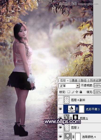 Photoshop调出外景人像暗色LOMO效果图,PS教程,图老师教程网