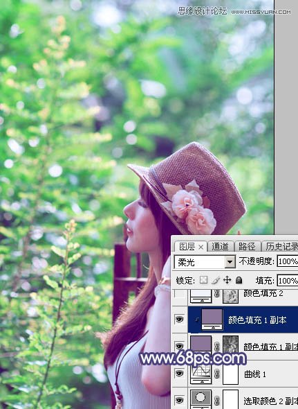 Photoshop调出外景美女梦幻逆光效果图,PS教程,图老师教程网