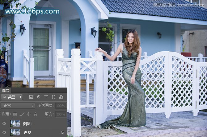 Photoshop调出美女照片另类的艺术蓝色调,PS教程,图老师教程网