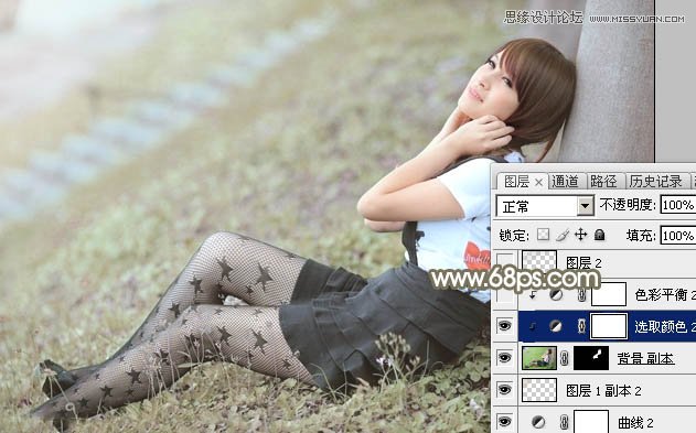 Photoshop调出外景照片淡淡的柔色效果,PS教程,图老师教程网