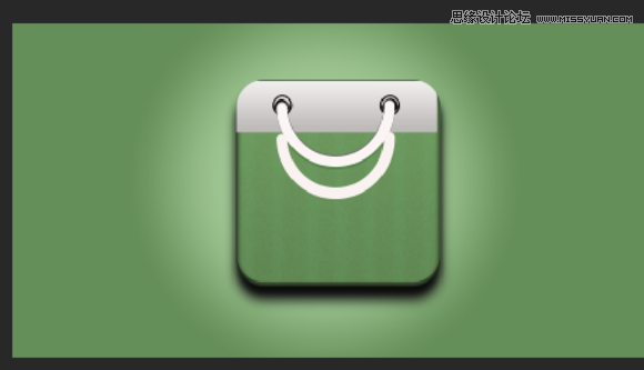 Photoshop设计逼真的购物袋APP图标,PS教程,图老师教程网