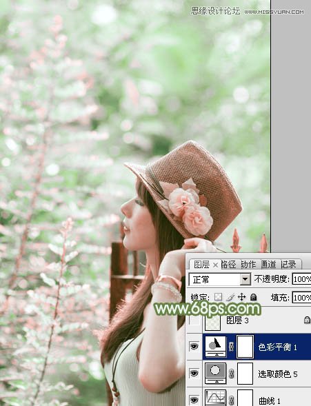 Photoshop给外景女孩添加清新的柔肤效果,PS教程,图老师教程网