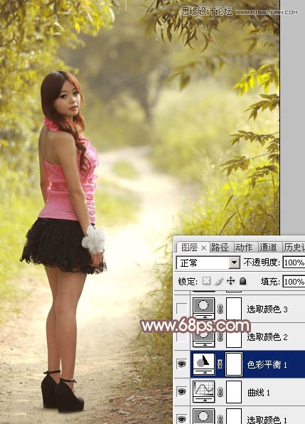 Photoshop调出外景女孩秋季暖色调,PS教程,图老师教程网