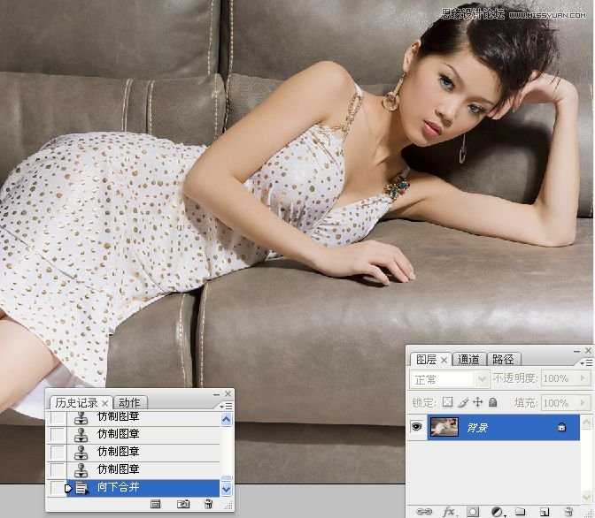 Photoshop调出美女照片细腻的柔白效果,PS教程,图老师教程网