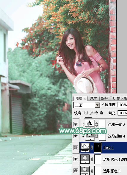 Photoshop调出可爱美女柔美暖色效果,PS教程,图老师教程网