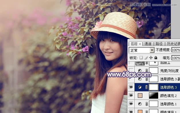 Photoshop调出可爱女孩柔美的日系暖色调,PS教程,图老师教程网