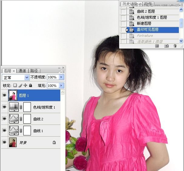 Photoshop给室内美女照片调亮,PS教程,图老师教程网