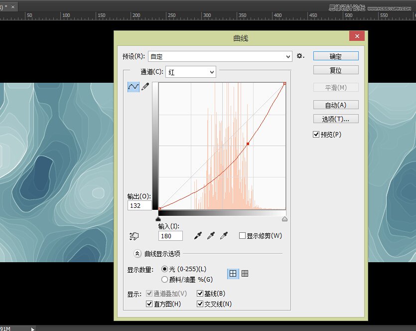 Photoshop快速制作等高线背景图效果,PS教程,图老师教程网