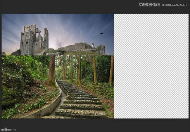 Photoshop合成森林中的阴森古堡效果图,PS教程,图老师教程网