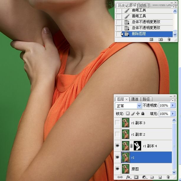 Photoshop调出美女人像后期精细磨皮,PS教程,图老师教程网