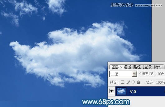 Photoshop制作云彩组成的雄鹰效果图,PS教程,图老师教程网