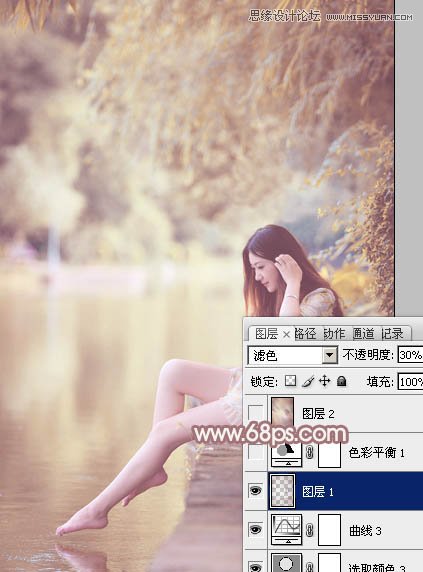 Photoshop调出写真照片柔美暖色调,PS教程,图老师教程网